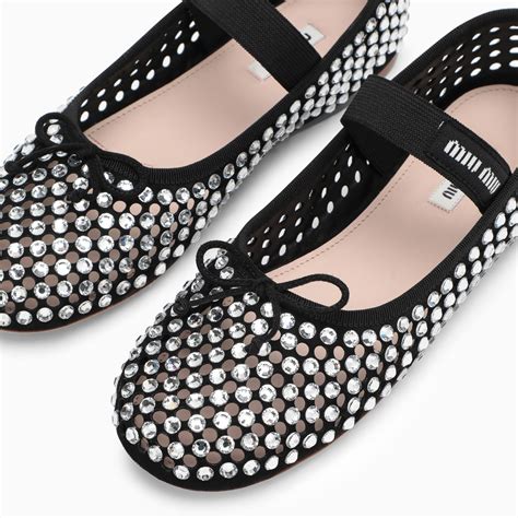 miu miu metallic ballerina|where to buy miu michu.